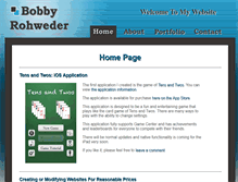 Tablet Screenshot of bobbyrohweder.com